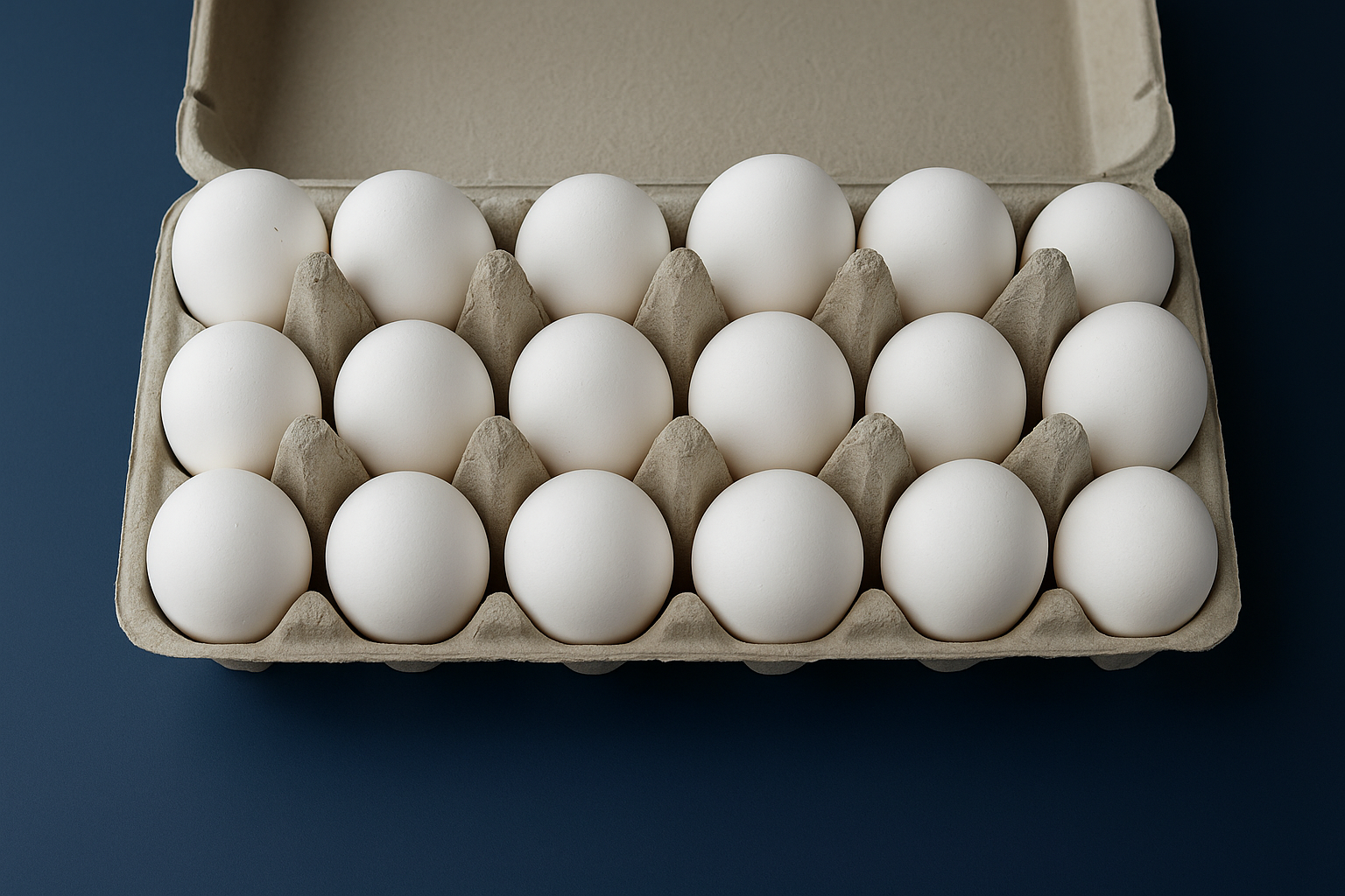 Organic Eggs tray of 18 - Image 2