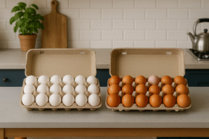 Organic Eggs tray of 18